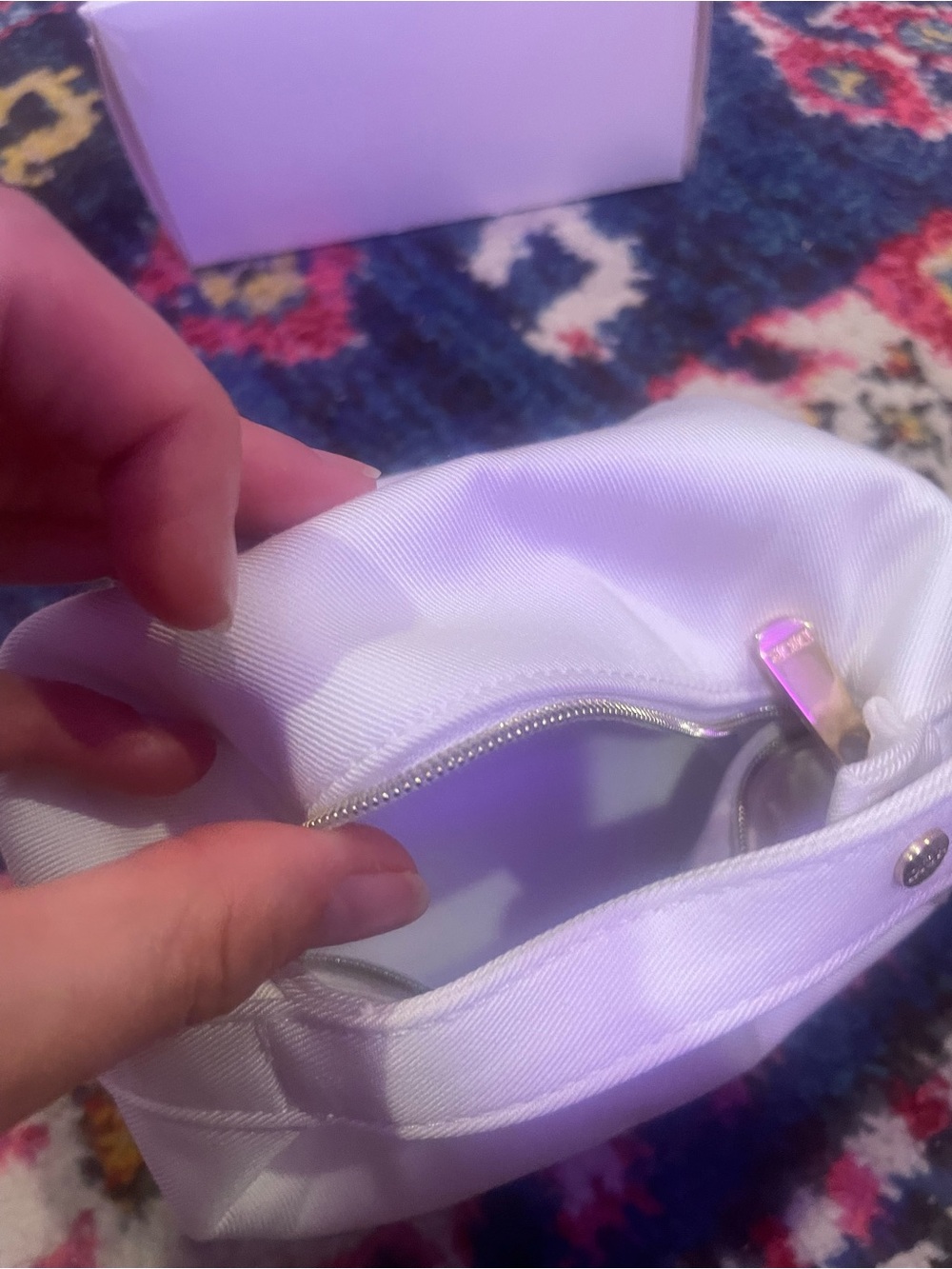 Dior White Trousse Cosmetic Pouch and Box - Picture 4 of 4